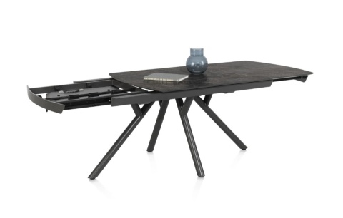 (M) Stół rozkładany z kolekcji Novello (HPL), marmur ONYX 200-278 cm Xooon (M) Stół rozkładany z kolekcji Novello (HPL), marmur ONYX 200-278 cm Xooon