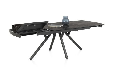 (M) Stół rozkładany z kolekcji Novello (HPL), marmur ONYX 200-278 cm Xooon (M) Stół rozkładany z kolekcji Novello (HPL), marmur ONYX 200-278 cm Xooon