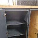 (M, defekt) Wysoka komoda H&H Jardin antracyt