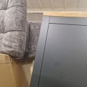 (M, defekt) Wysoka komoda H&H Jardin antracyt