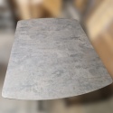 [M od ręki, Defekt] Stół rozkładany Pavalon 140-190x100 cm na centralnej nodze, blat Primo Laminato (HPL) w kolorze antracytowym