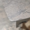 [M od ręki, Defekt] Stół rozkładany Pavalon 140-190x100 cm na centralnej nodze, blat Primo Laminato (HPL) w kolorze antracytowym