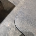 [M od ręki, Defekt] Stół rozkładany Pavalon 140-190x100 cm na centralnej nodze, blat Primo Laminato (HPL) w kolorze antracytowym