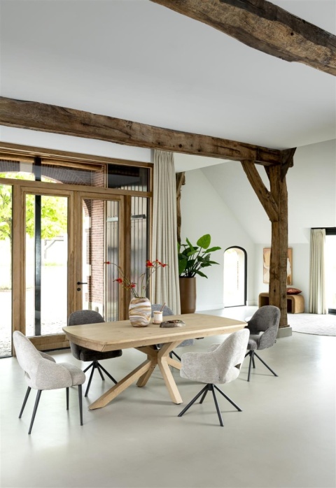 Stół rozkładany NYON Henders & Hazel 200-280x100 cm, fornir dębowy, kolor natural sand Stół rozkładany NYON Henders & Hazel 200-280x100 cm, fornir dębowy, kolor natural sand