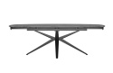 [na zamówienie] Stół rozkładany Lazio 170-250x100 cm, blat ceramiczny, kolor antracyt