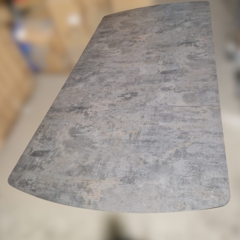 [K, od ręki DEFEKT#1] Największy stół rozkładany Pavalon 200-278x100 cm na centralnej nodze, blat Primo (HPL), kolor antracyt