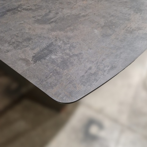 [K, od ręki DEFEKT#1] Największy stół rozkładany Pavalon 200-278x100 cm na centralnej nodze, blat Primo (HPL), kolor antracyt