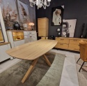 (K, od ręki ) Stół Xooon Arvada 190 x 110 cm Oval lity dąb