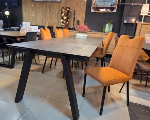 [R, od ręki] Stół rozkładany Henders & Hazel Stanford 200 +80 x 100 cm ceramika naszkle hartowanym