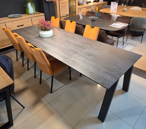 [R, od ręki] Stół rozkładany Henders & Hazel Stanford 200 +80 x 100 cm ceramika naszkle hartowanym