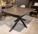 [M od ręki, Defekt] Stół rozkładany Pavalon 140-190x100 cm na centralnej nodze, blat Primo Laminato (HPL) w kolorze antracytowym