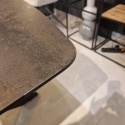 [M od ręki, Defekt] Stół rozkładany Pavalon 140-190x100 cm na centralnej nodze, blat Primo Laminato (HPL) w kolorze antracytowym