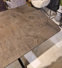 [M od ręki, Defekt] Stół rozkładany Pavalon 140-190x100 cm na centralnej nodze, blat Primo Laminato (HPL) w kolorze antracytowym