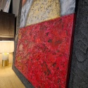 Obraz na Sklejce "Planety 3D" 120x120 cm - Autorska Technika Fakturowa