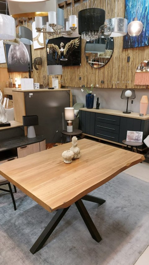 [R, od ręki] Stół 130 x 90 cm Henders& Hazel Metalox centralna noga