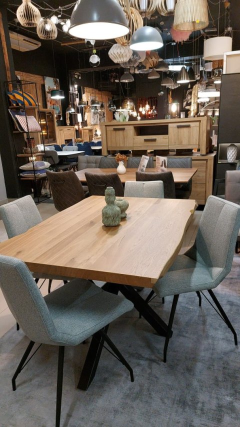 [R, od ręki] Stół 130 x 90 cm Henders& Hazel Metalox centralna noga