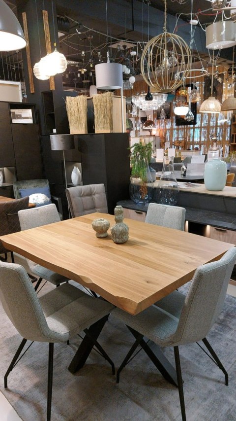 [R, od ręki] Stół 130 x 90 cm Henders& Hazel Metalox centralna noga