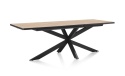 Stół H&H Avalox/ Avalon 160 + 50 x 98 cm vintage oak centralna noga