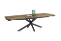 Stół industrialny rozkładany ASPEN 200-278 cm, blat lity dąb, noga pająk