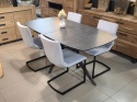 Stół rozkładany ceramiczny PADOVA Xooon (180-240) cm, Antracyt, Nogi grafitowe