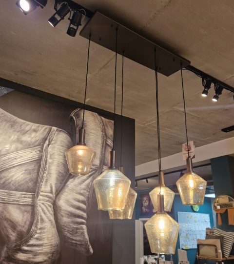 [na zamówienie] Lampa wisząca Amy 110 cm – Gold – Coco Maison