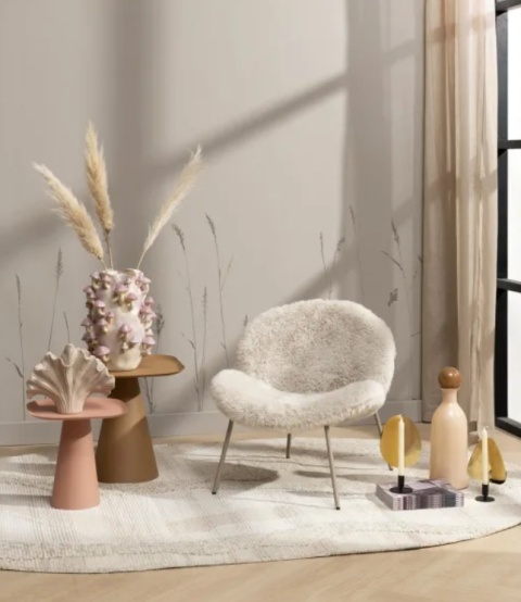 [na zamówienie] artystyczny wazon ceramiczny Harriet COCOmaison 48 cm z grzybami 3D