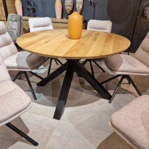 [K, od ręki] Krzesło obrotowe Mia z funkcją powrotu w personalizowanej tkaninie IVE (Welwet / Mikrofibra)