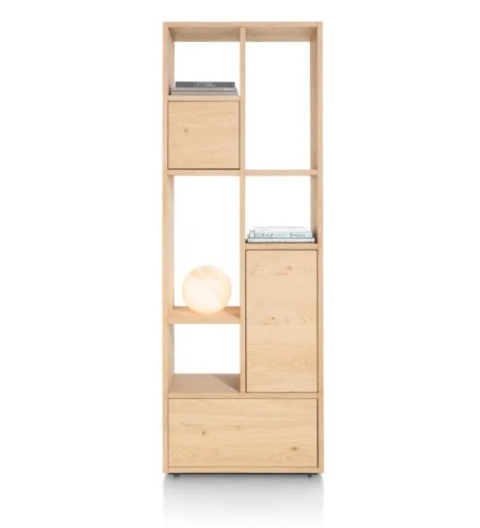 (M, defekt) Parawan ażurowy / Regał LUGANA Xooon 76x216 cm, fornir dębowy (M, defekt) Parawan ażurowy / Regał LUGANA Xooon 76x216 cm, fornir dębowy
