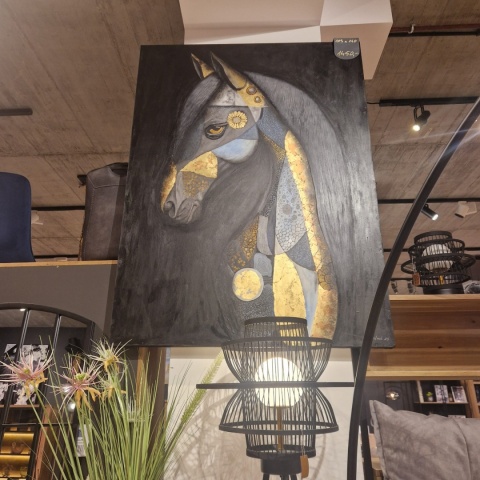 Obraz na sklejce "Arystokrata Nocy" 103x140 cm – unikatowe, ręcznie malowane dzieło S. Biedroń Obraz na sklejce "Arystokrata Nocy" 103x140 cm – unikatowe, ręcznie malowane dzieło S. Biedroń