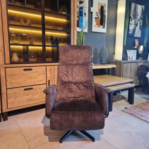 [K] Elektryczny Fotel Relaksacyjny Stelvio z 3 Silnikami w Aksamitnej Tapicerce Karese