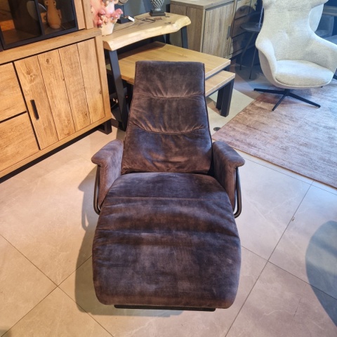 [K] Elektryczny Fotel Relaksacyjny Stelvio z 3 Silnikami w Aksamitnej Tapicerce Karese