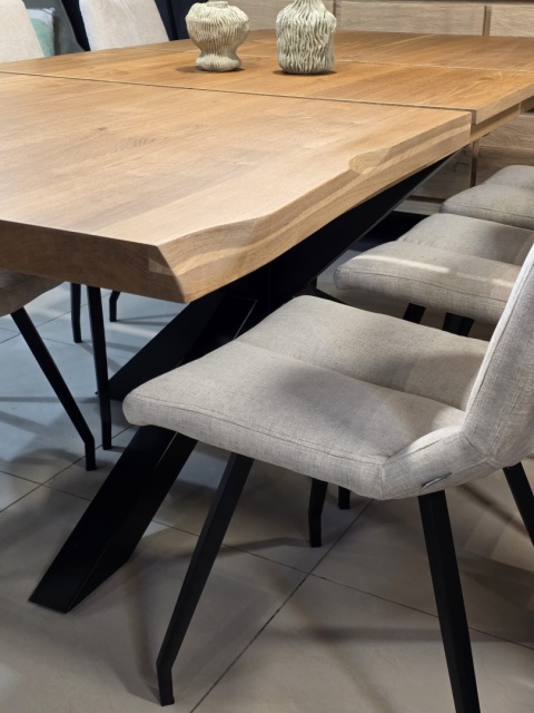 (R) Stół Henders& Hazel Metalox centralna noga pająk 160+ 50 x 100 cm