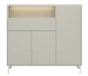 (R) Nowoczesna Komoda Dressette NOON Xooon 148 cm Silk Grey