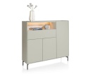 (R) Nowoczesna Komoda Dressette NOON Xooon 148 cm Silk Grey