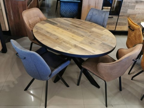 [M] Stół Avalox 130 x 110 cm driftwood centralna noga