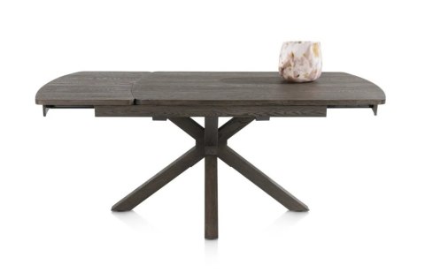 (R, od ręki) Stół rozkładany Henders & Hazel Nyon 140-190x100 cm, fornir dębowy, kolor Bazalt