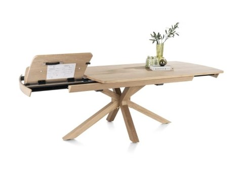 Stół rozkładany Henders & Hazel Nyon 170-230x100 cm, fornir dębowy, kolor Natural Sand