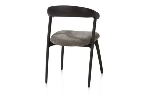 [na zamówienie] Krzesło do jadalni Henders& Hazel Bellami siedzisko z tkaniny szenilowej Livigno brązowa