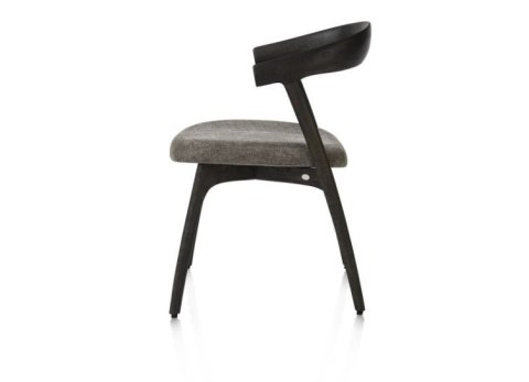 [na zamówienie] Krzesło do jadalni Henders& Hazel Bellami siedzisko z tkaniny szenilowej Livigno brązowa