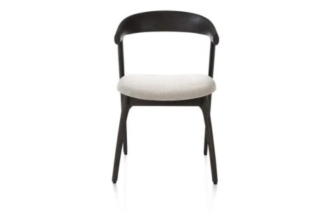 [na zamówienie] Krzesło do jadalni Henders& Hazel Bellami siedzisko z tkaniny szenilowej Livigno kremowa