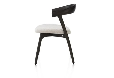 [na zamówienie] Krzesło do jadalni Henders& Hazel Bellami siedzisko z tkaniny szenilowej Livigno kremowa