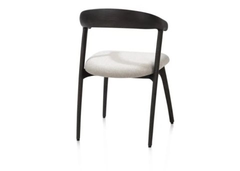 [na zamówienie] Krzesło do jadalni Henders& Hazel Bellami siedzisko z tkaniny szenilowej Livigno kremowa