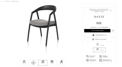 [na zmówienie] Krzesło z podłokietnikami DANTE, szara tkanina bouclé, nogi z litego dębu w kolorze antracytu