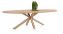 Henders & Hazel Stół Jadalniany Owalny Metalox/ Nyborg 240x110 cm, Centralna Noga Drewniana, Fornir Dąb Naturalny