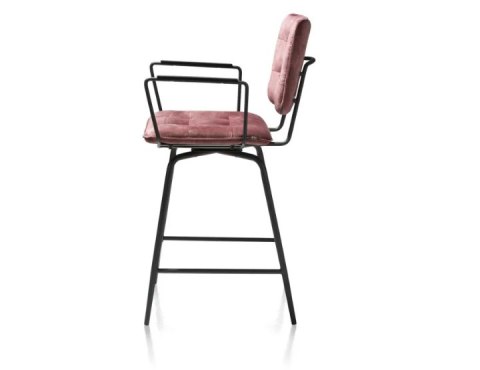 Hoker Henders& Hazel Manou czerwony obrotowy z podłokietnikami