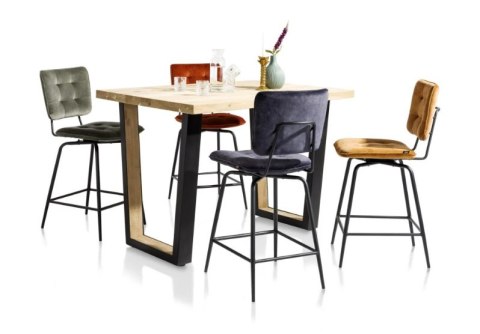 Hoker Henders& Hazel Manou zielony obrotowy z podłokietnikami