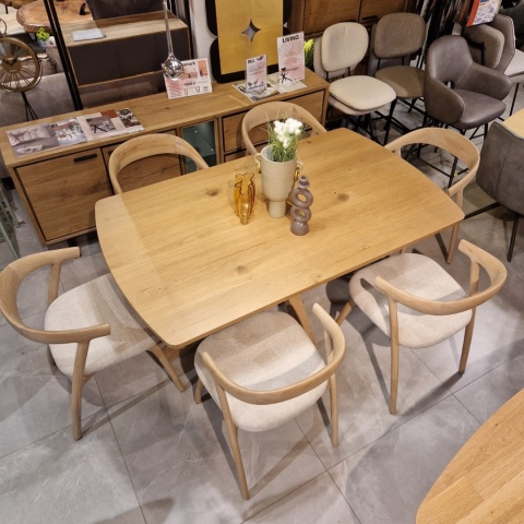 (R,K,M od ręki) Stół rozkładany Henders & Hazel Nyon 170-230x100 cm, fornir dębowy, kolor Dune Oak/ Dąb Wydmowy