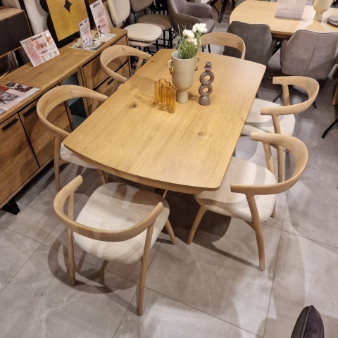 (R,K,M od ręki) Stół rozkładany Henders & Hazel Nyon 170-230x100 cm, fornir dębowy, kolor Dune Oak/ Dąb Wydmowy