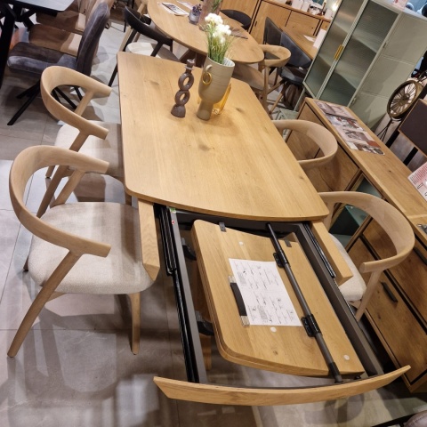 (R,K,M od ręki) Stół rozkładany Henders & Hazel Nyon 170-230x100 cm, fornir dębowy, kolor Dune Oak/ Dąb Wydmowy