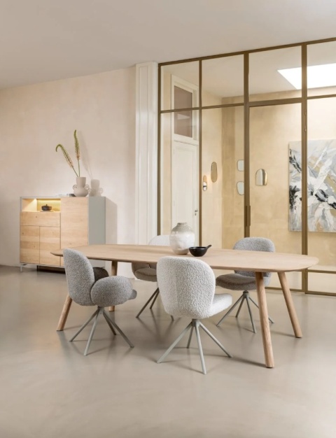 Stół Jadalniany NIORA 240x115 cm – Dąb Naturalny Fornir Stół Jadalniany NIORA 240x115 cm – Dąb Naturalny Fornir